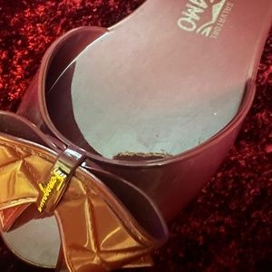 Ferragmo  Flat Shoe Lylia Vara Bow Slip-On Flop